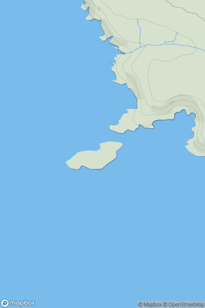 Thumbnail image for Sheep Island [South-West Wales] showing contour plot for surrounding peak